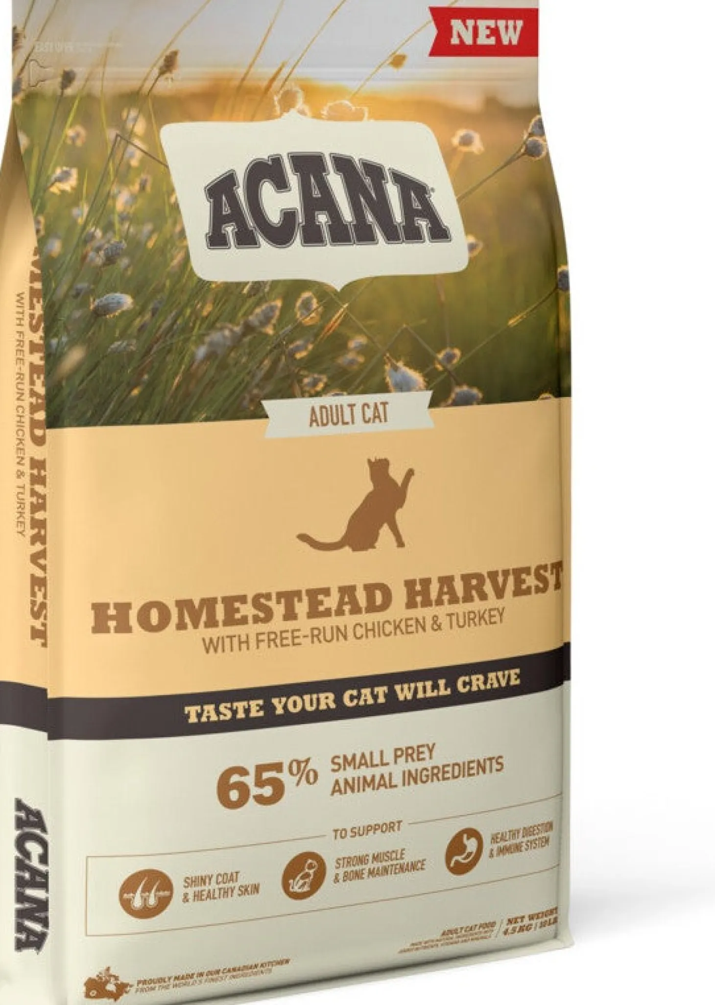 Acana kattenbrokken Homestead Harvest adult kalkoen en kip 4,5 kg