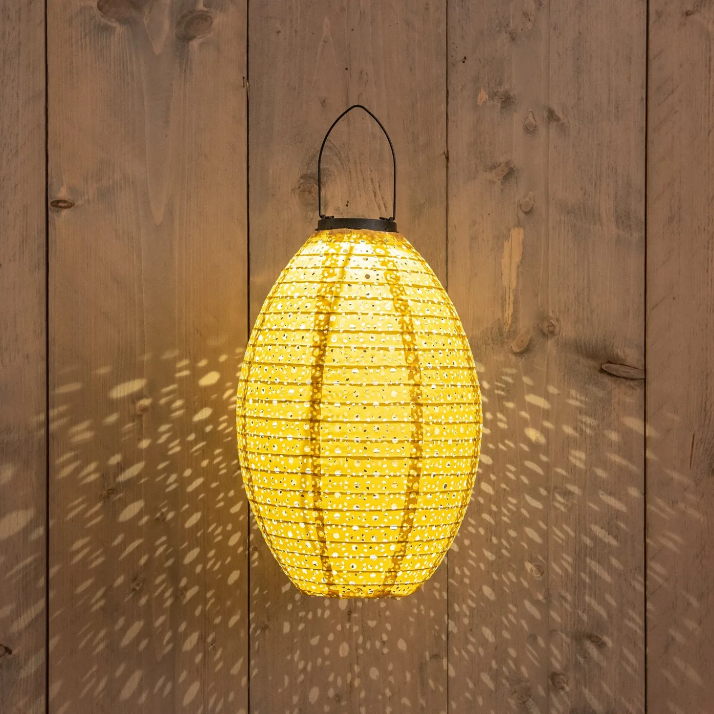 Anna's Collection lampion geel D 22 H 32 cm