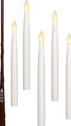 Anna's Collection LED dinerkaars zwevend wit D 2 H 28,5 cm 5 stuks