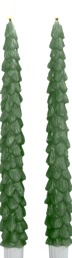 Anna's Collection LED dinerkaars Mino zwart D 3 H 30 cm 2 stuks