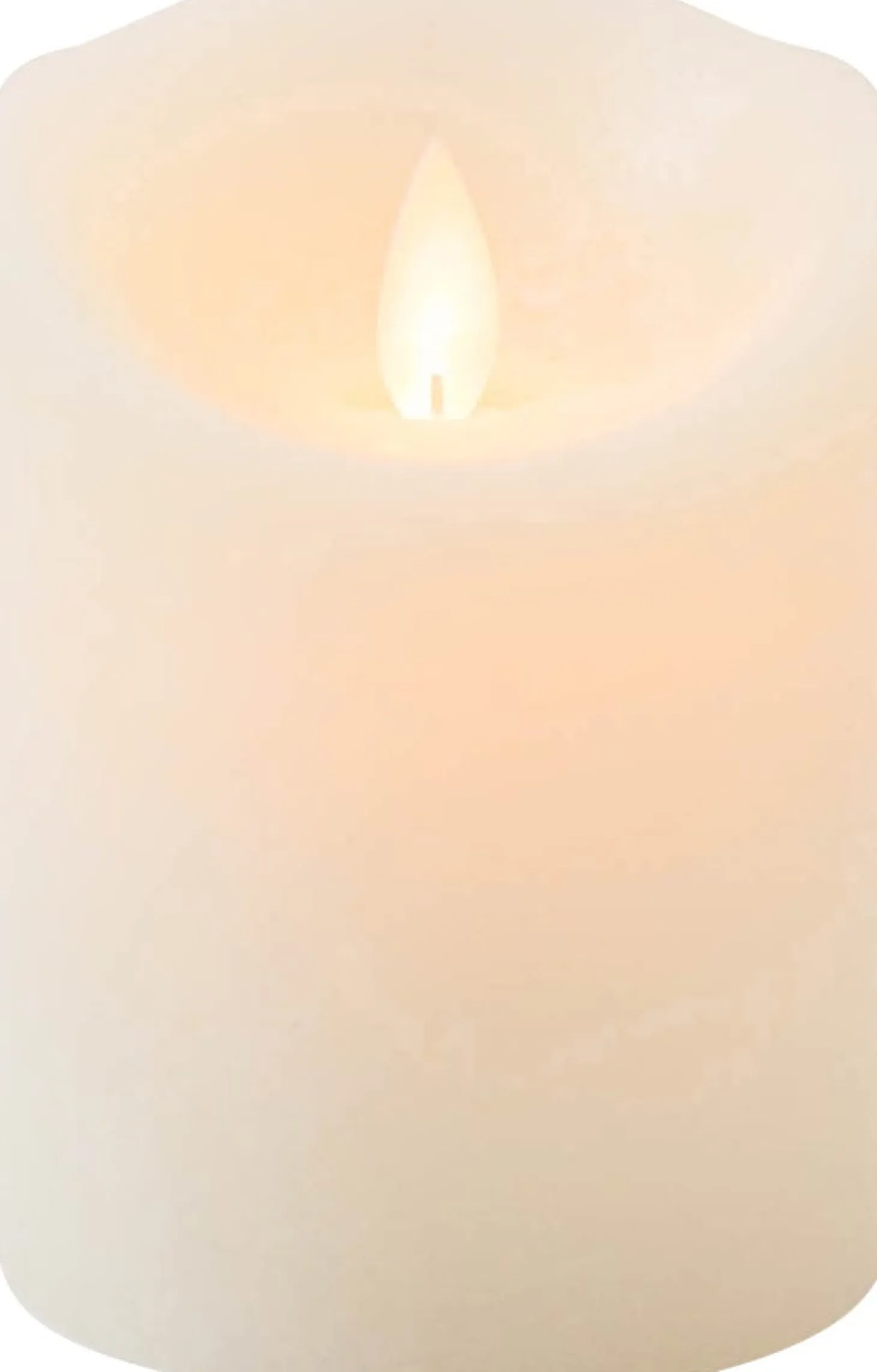 Anna's Collection LED stompkaars met timer Rustiek crème D 7,5 H 10 cm