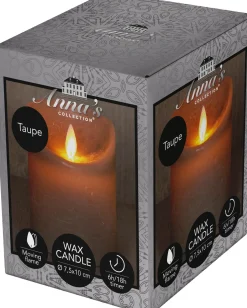 Anna's Collection LED stompkaars oplaadbaar antraciet met afstandsbediening D 11 H 19,5 cm 3 stuks