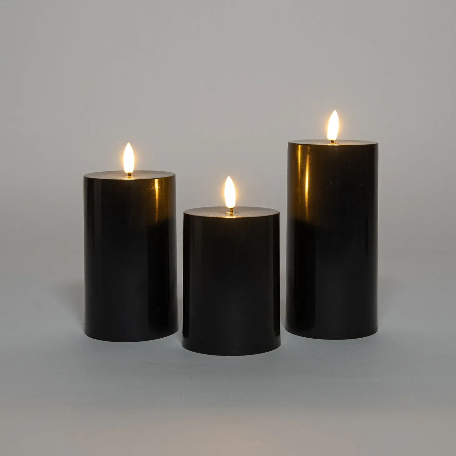 Anna's Collection LED stompkaars Rustiek roze D 7,5 H 10 cm