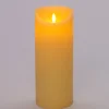 Anna's Collection LED stompkaars Rustiek crème met timer D 10 H 25 cm