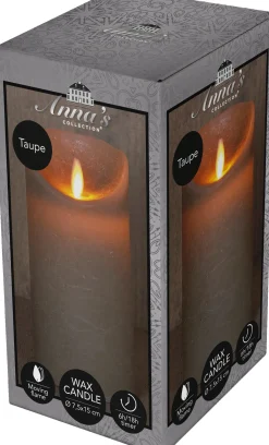Anna's Collection LED stompkaars met timer groen D 7,5 H 10 cm