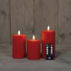 Anna's Collection LED stompkaars met timer groen D 7,5 H 12,5 cm