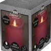 Anna's Collection LED stompkaars Rustiek oud roze D 7,5 H 10 cm