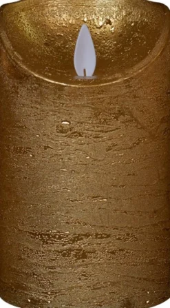 Anna's Collection LED stompkaars goud D 7,5 H 12,5 cm