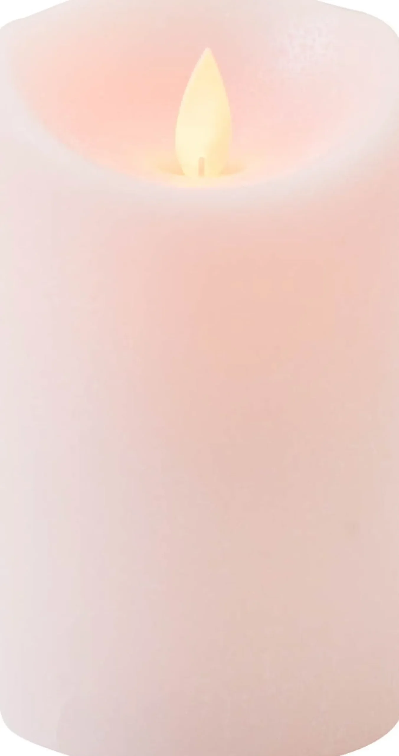 Anna's Collection LED stompkaars Rustiek roze D 7,5 H 12,5 cm