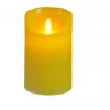 Anna's Collection LED stompkaars Rustiek roze D 7,5 H 15 cm