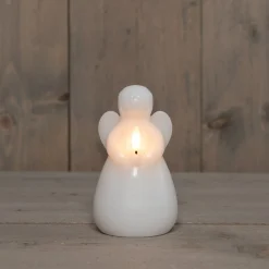 Anna's Collection LED stompkaars Ange engel wit D 8 H 14,5 cm