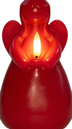 Anna's Collection LED stompkaars Ange engel rood D 8 H 14,5 cm