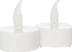 Anna's Collection LED waxinelicht wit D 4 H 5 cm 2 stuks
