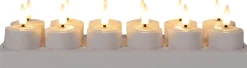 Anna's Collection LED waxinelicht inductie wit D 5 H 3 cm 12 stuks
