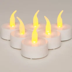 Anna's Collection LED waxinelicht wit D 4 H 5 cm 6 stuks