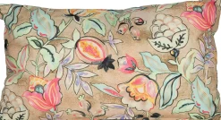 Anna's Collection sierkussen Bloem bruin 50 x 30 x 12 cm