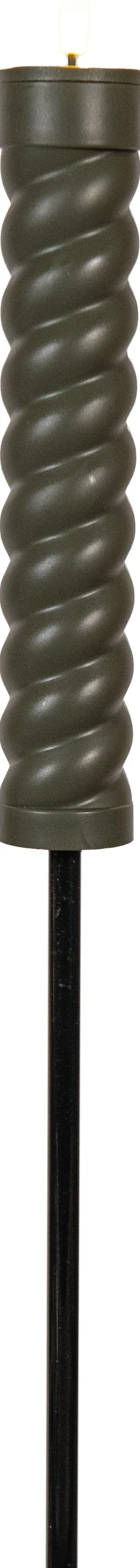 Anna's Collection solar fakkel Swirl groen D 4 H 76 cm