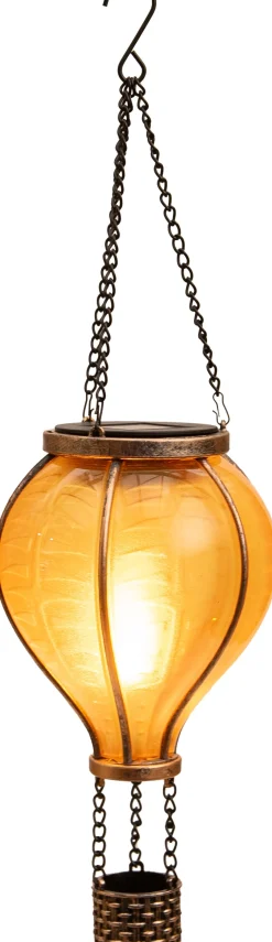 Anna's Collection solar hanglamp Luchtballon geel D 11 H 36 cm