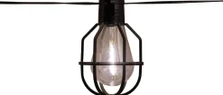 Anna's Collection solar lichtsnoer filament zwart 450 cm met 10 lampjes