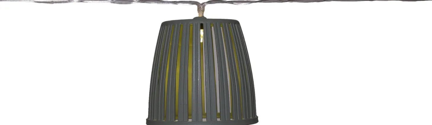 Anna's Collection solar lichtsnoer groen 450 cm met 10 lampjes