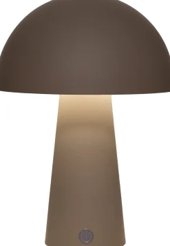 Anna's Collection tafellamp Paddenstoel taupe D 15 H 21 cm
