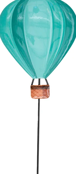 Anna's Collection tuinsteker luchtballon groen 18 x 0,5 x 65 cm
