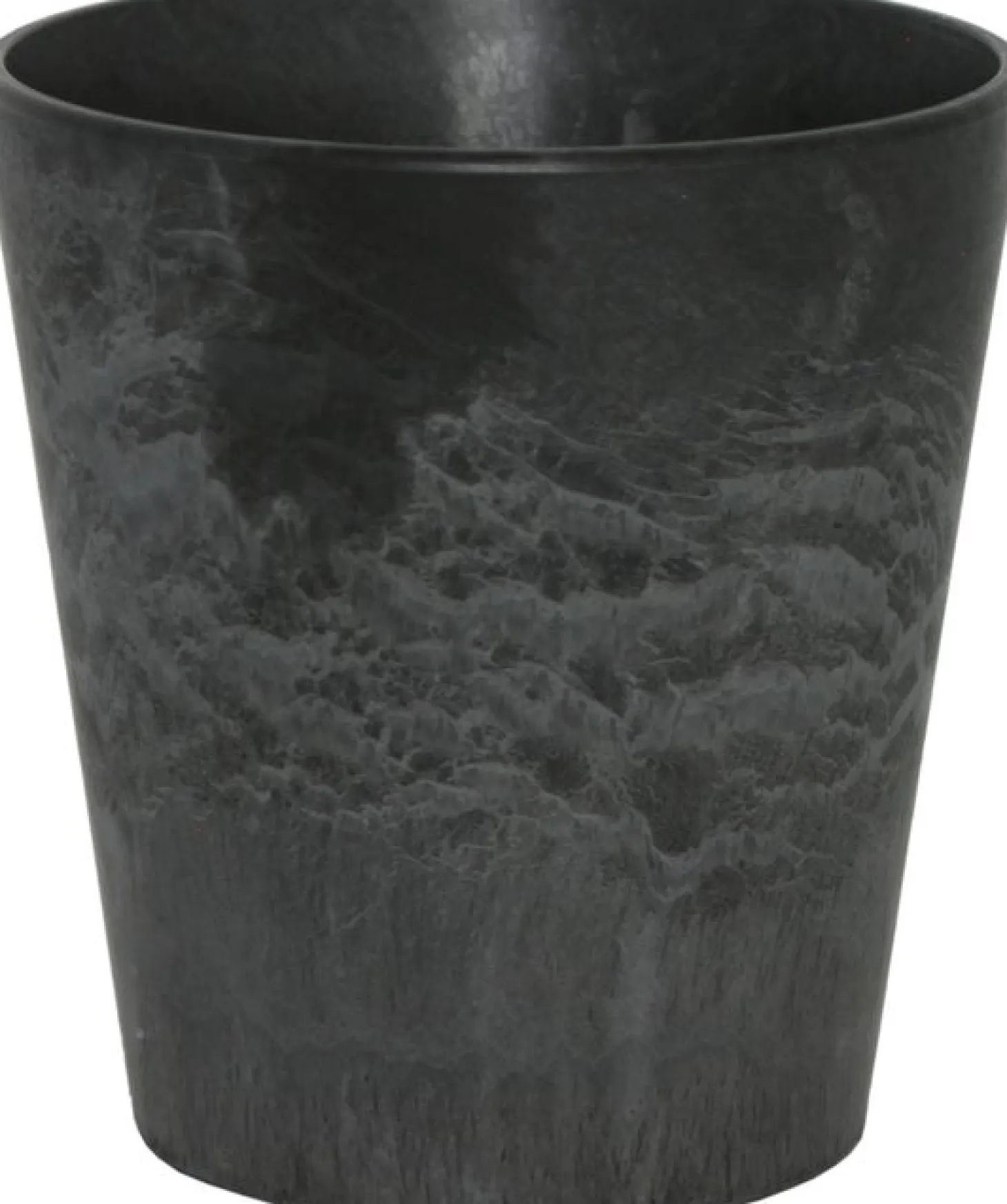 Artstone bloempot Claire D13 H14 cm zwart