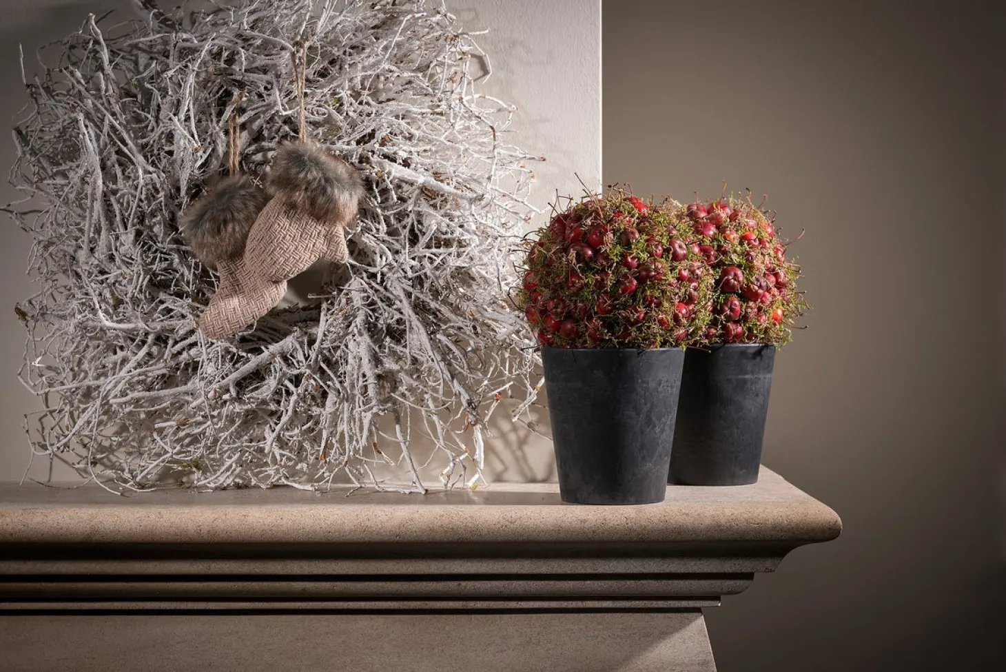 Artstone bloempot Claire D13 H14 cm zwart