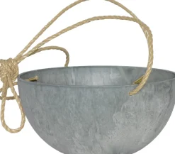 Artstone hangpot Fiona D 31 H 15 cm grijs