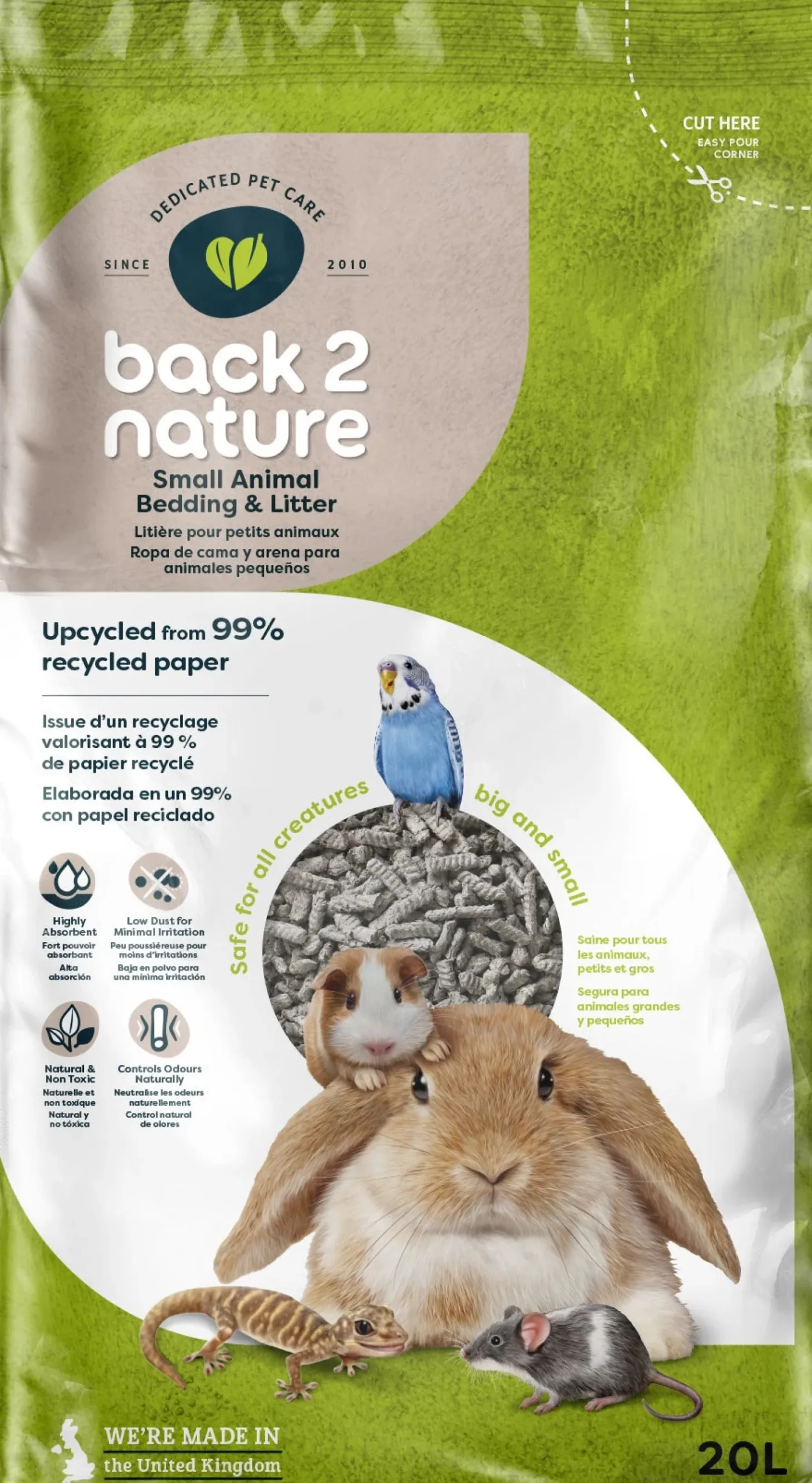Back-2-Nature bodembedekker papier 20 L