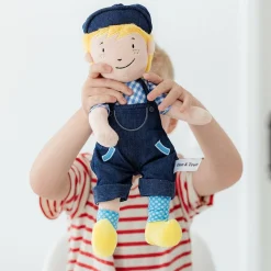 Bambolino Toys knuffel Fien & Teun sebastiaan roze 17 x 10 x 26 cm