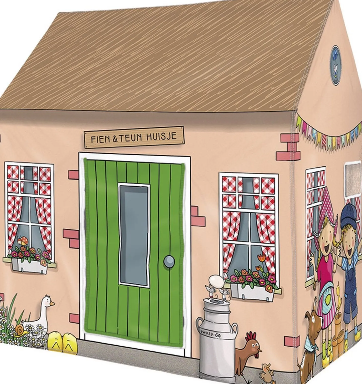 Bambolino Toys speeltent Fien & Teun beige 95 x 72 x 102 cm