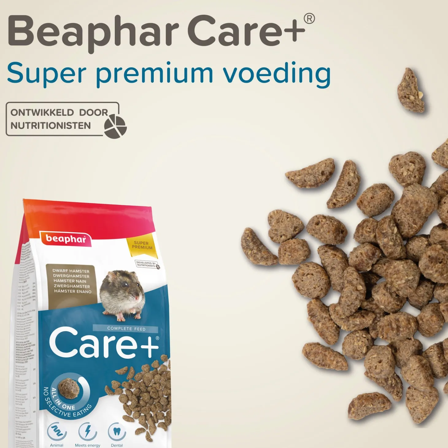 Beaphar dwerghamstervoer Care+ 500 g