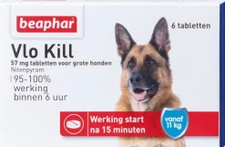 Beaphar vlooientabletten Vlo Kill hond vanaf 11 kg 6 stuks