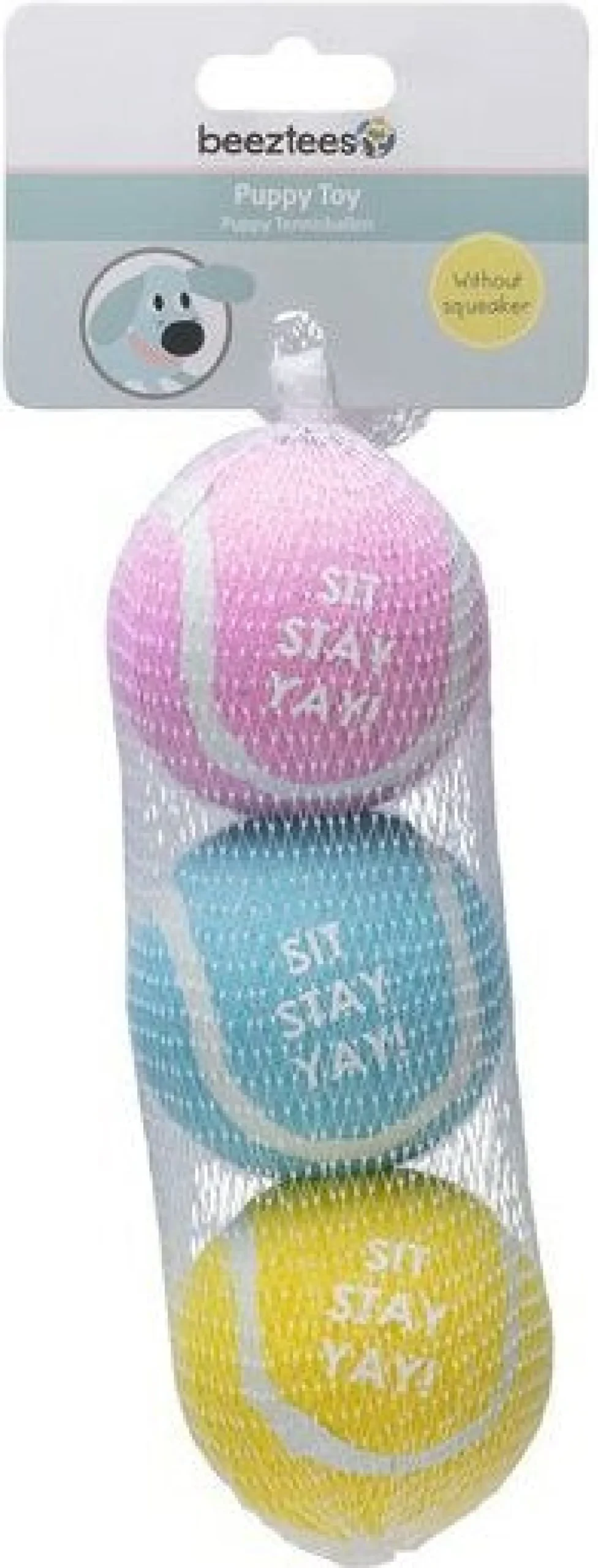 Beeztees bal D 6,3 cm 3 stuks