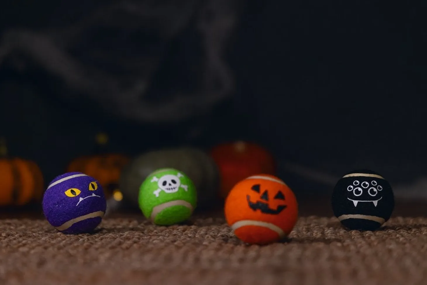 Beeztees bal Halloween D 6,3 H 6,3 cm 4 stuks