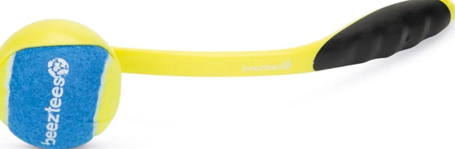 Beeztees ballenwerper Fetch geel 31 cm