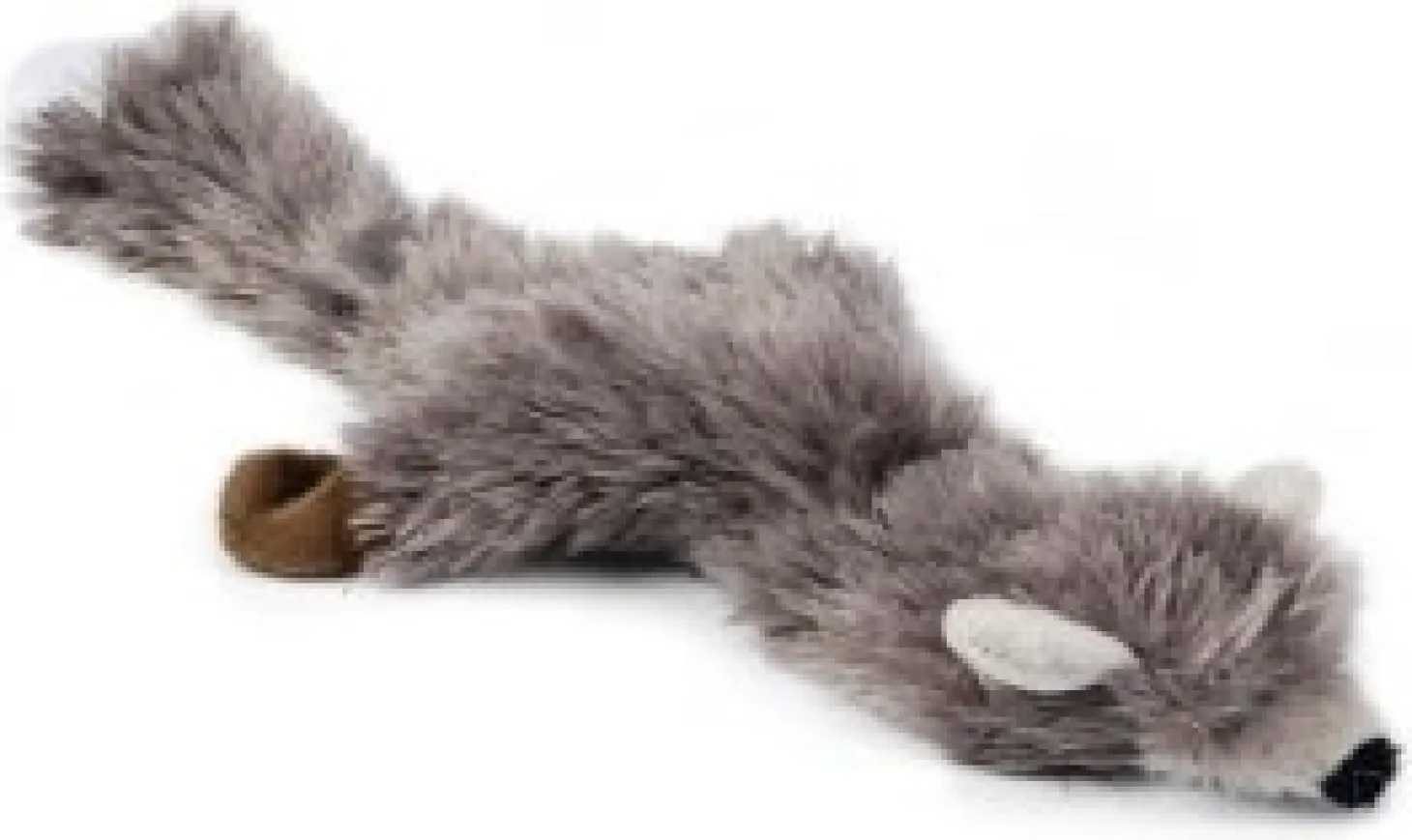 Beeztees Flatino pluche knuffel vos grijs 30 cm