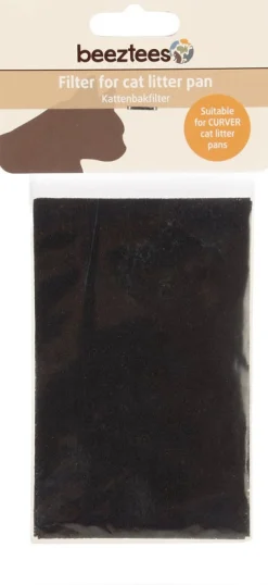 Beeztees kattenbakfilter voor Curver 8,2 x 13,2 cm 2 stuks
