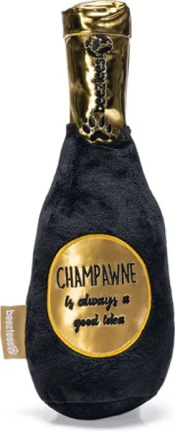 Beeztees knuffel Formule 1 champagnefles 9 x 9 x 30 cm