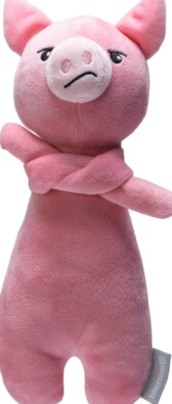 Beeztees knuffel Grumpy varken 11,5 x 8,5 x 31 cm