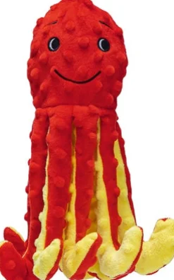 Beeztees knuffel octopus Amy rood 8,5 x 7,5 x 25 cm