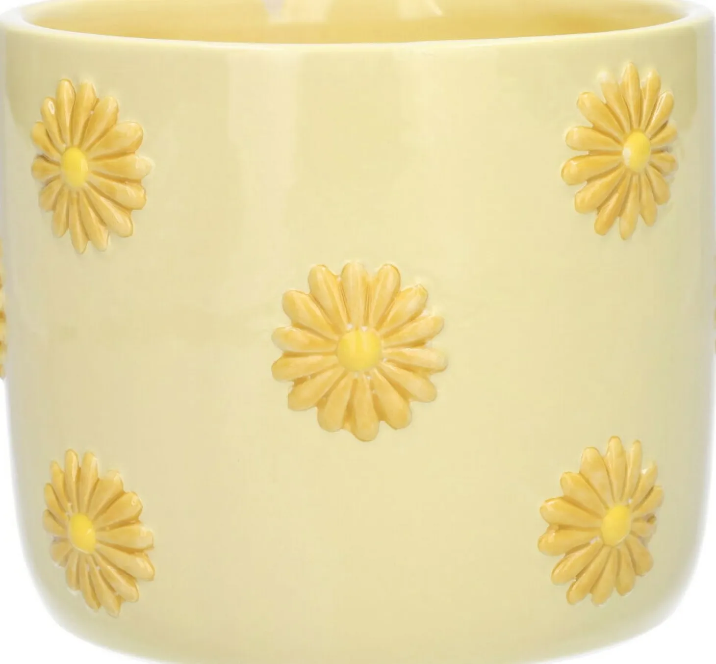 Bloempot Daisy geel D 11 H 9,5 cm