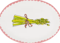 Blond Amsterdam bord Even Bijkletsen asperges 19,5 x 27 x 2 cm