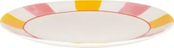Blond Amsterdam dinerbord Even Bijkletsen roze / geel D 26 H 2,5 cm