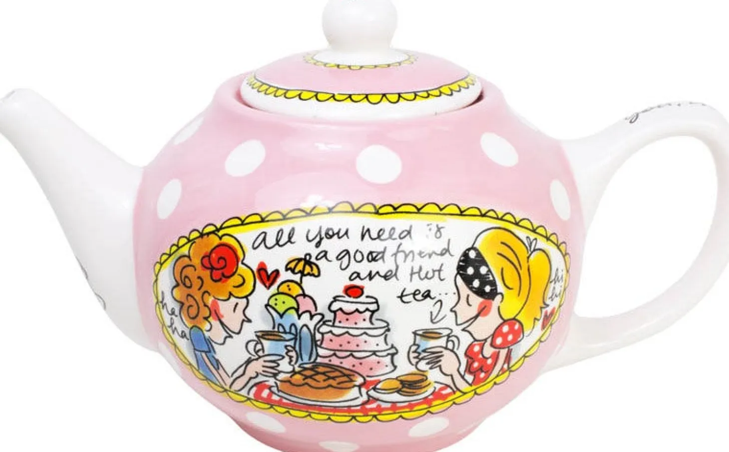 Blond Amsterdam theepot Even Bijkletsen Blah 1,5 L