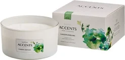 Bolsius geurkaars Accents Multiwick Garden Dreams wit 25 uur D 14 H 8,3 cm