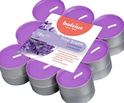 Bolsius geurkaars True Scents Lavendel paars 4 uur 18 stuks
