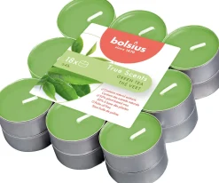 Bolsius geurkaars True Scents Green Tea groen 4 uur 18 stuks