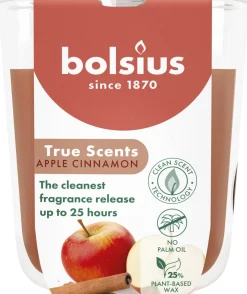 Bolsius geurkaars True Scents Apple Cinnamon bruin 25 uur D 7,3 H 8,1 cm